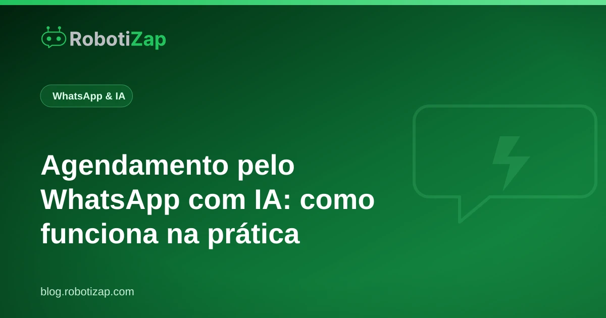 Cliente marcando horário em barbearia pelo WhatsApp enquanto o atendente virtual confirma o agendamento