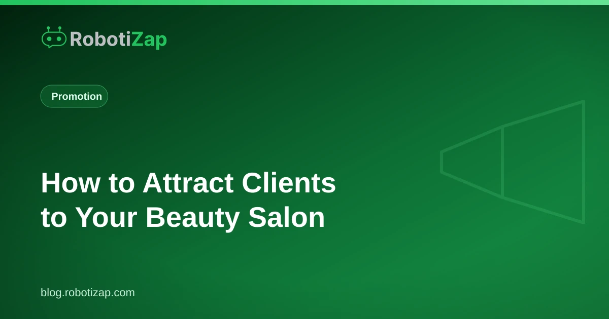 Beauty salon front desk with a client being served and a phone showing a WhatsApp booking