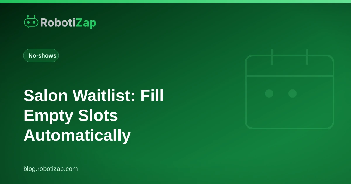 Phone screen showing a WhatsApp message telling a barbershop waitlist client that a slot just opened up