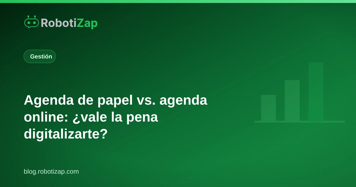 Agenda de papel sobre el mostrador de una barbería junto a un teléfono que muestra una agenda online