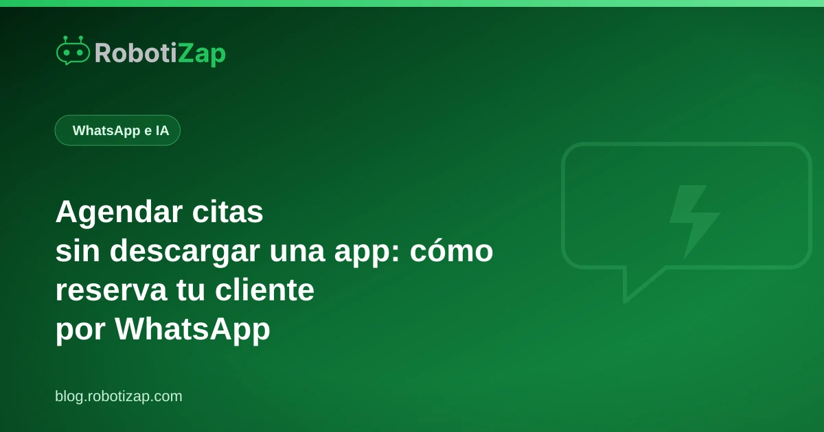 Cliente reservando una cita en la barbería por WhatsApp desde su teléfono, sin descargar ninguna aplicación