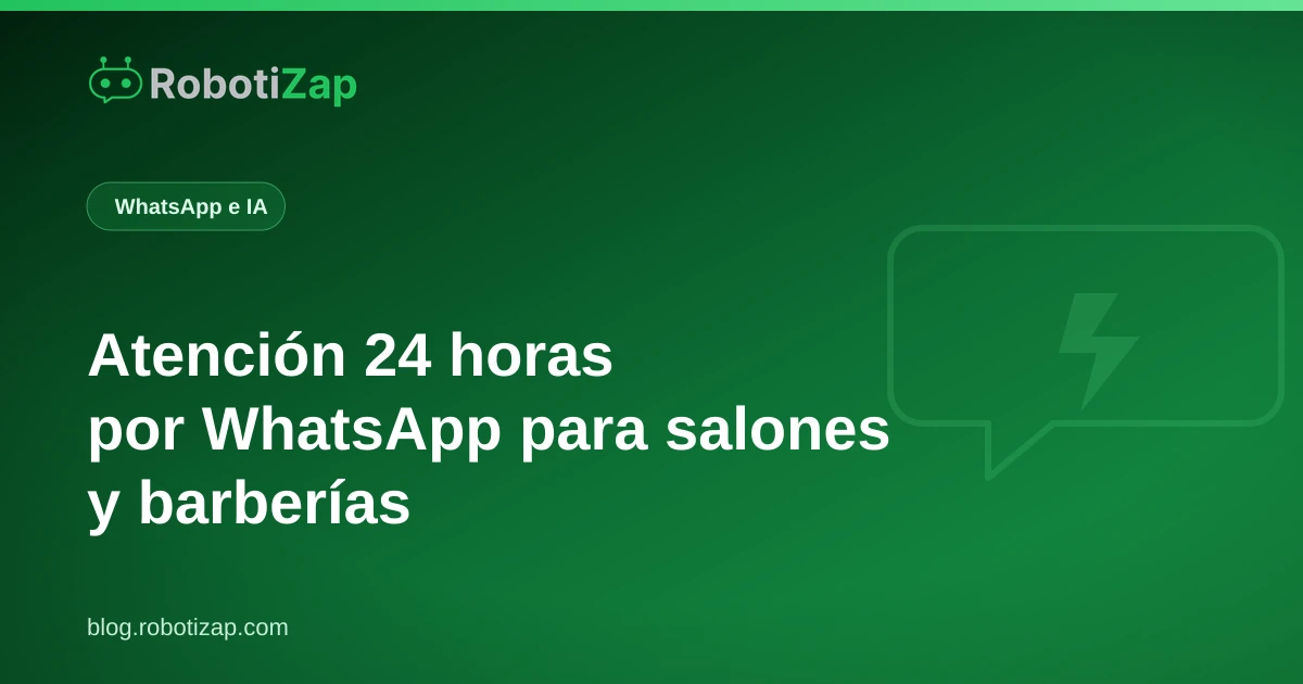 Pantalla de teléfono con una conversación nocturna de WhatsApp para reservar cita en una barbería