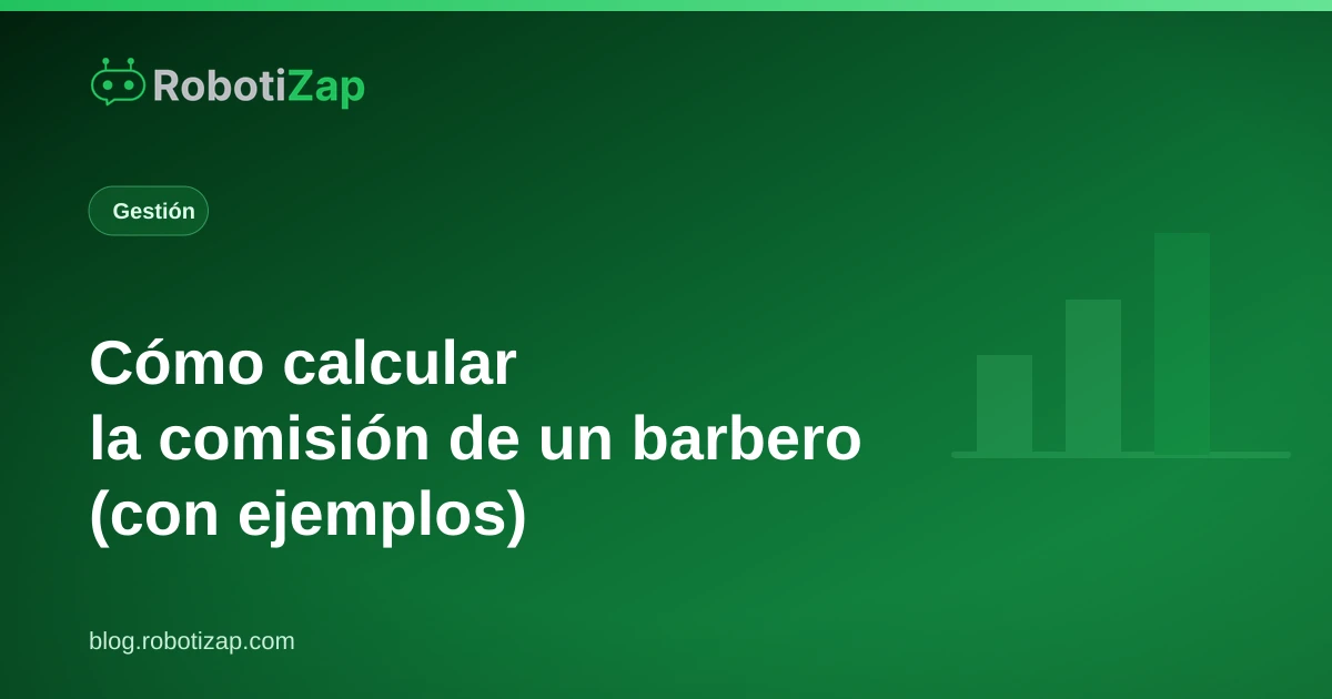 Barbero revisando el cálculo de su comisión en el teléfono junto a la silla