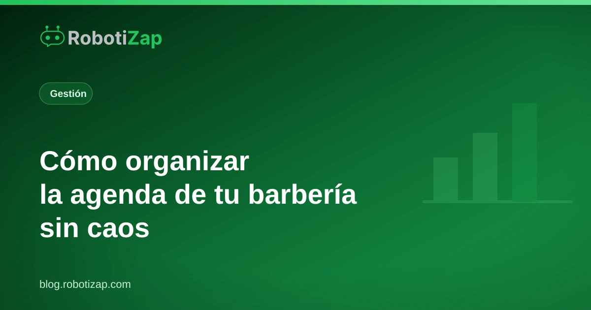 Barbero revisando la agenda del día en su teléfono dentro de la barbería