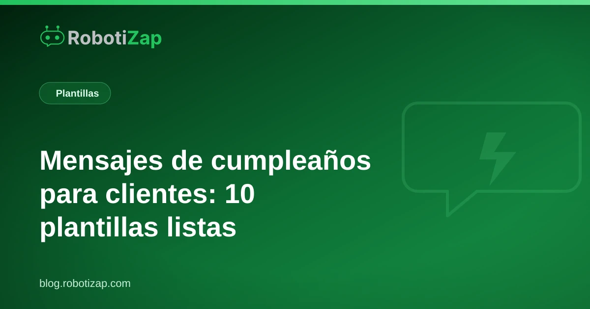 Pantalla de teléfono con un mensaje de cumpleaños enviado por WhatsApp a un cliente de barbería