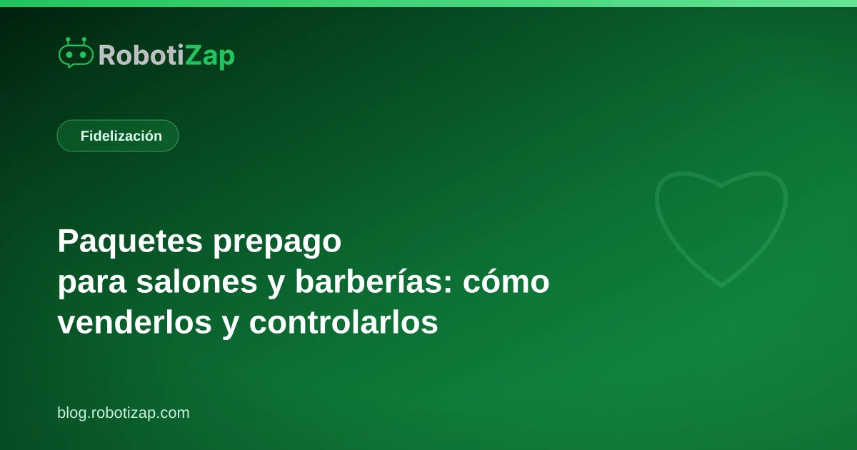 Recepción de barbería con un cliente comprando un paquete prepago de cortes desde el teléfono