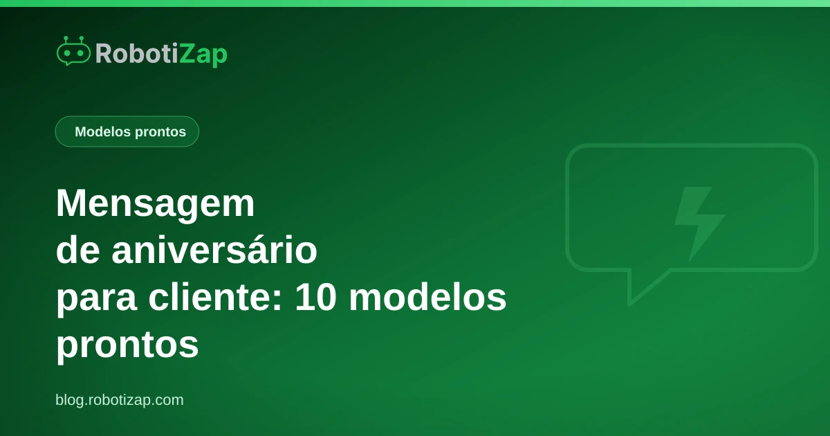 Tela de celular mostrando uma mensagem de aniversário enviada para um cliente de barbearia pelo WhatsApp