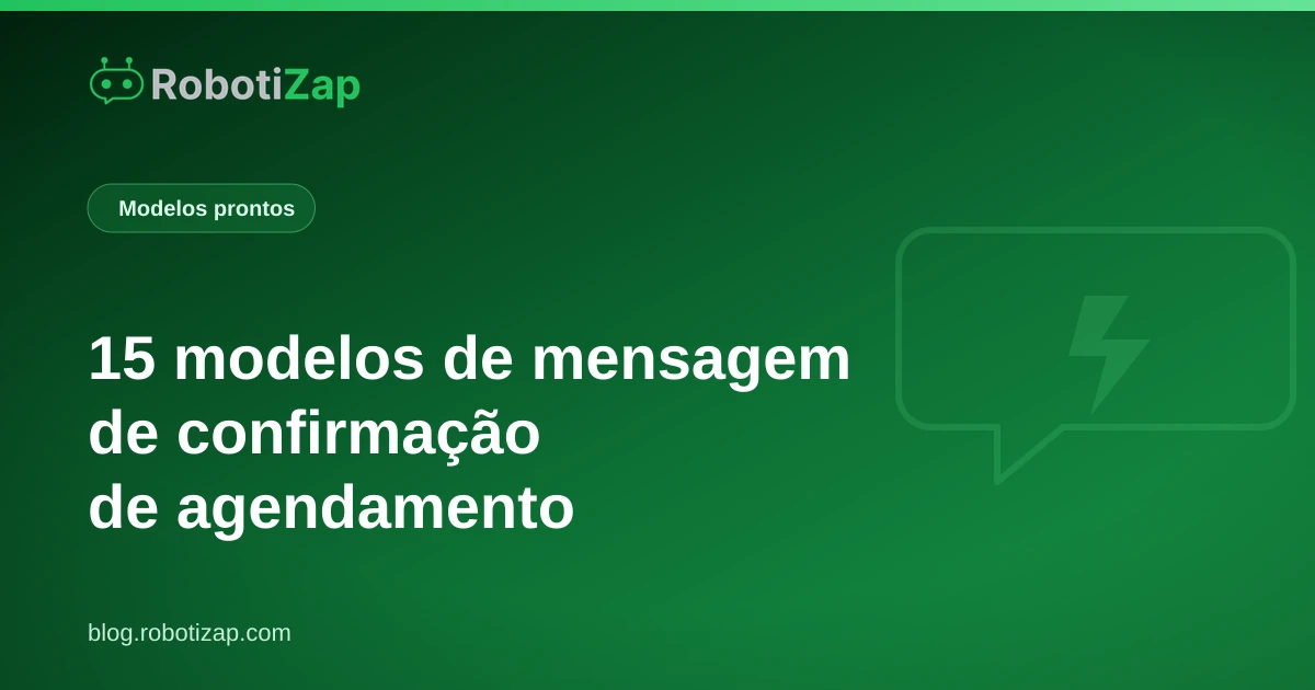 Tela de celular com mensagem de confirmação de agendamento de barbearia no WhatsApp