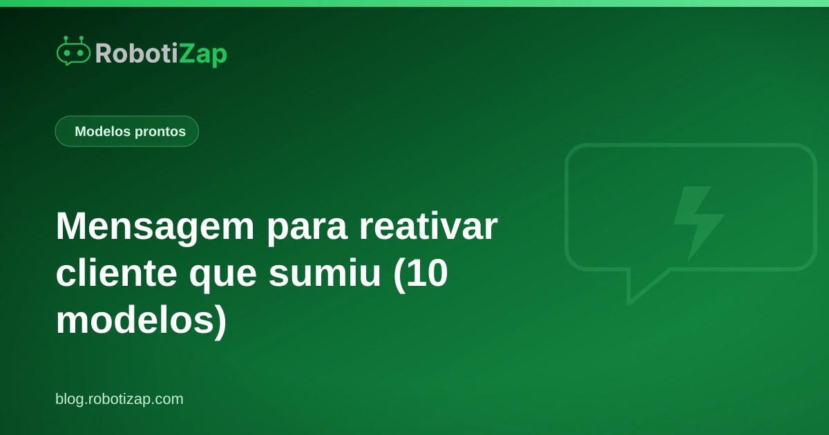 Tela de WhatsApp com mensagem de barbearia reativando um cliente que estava sumido